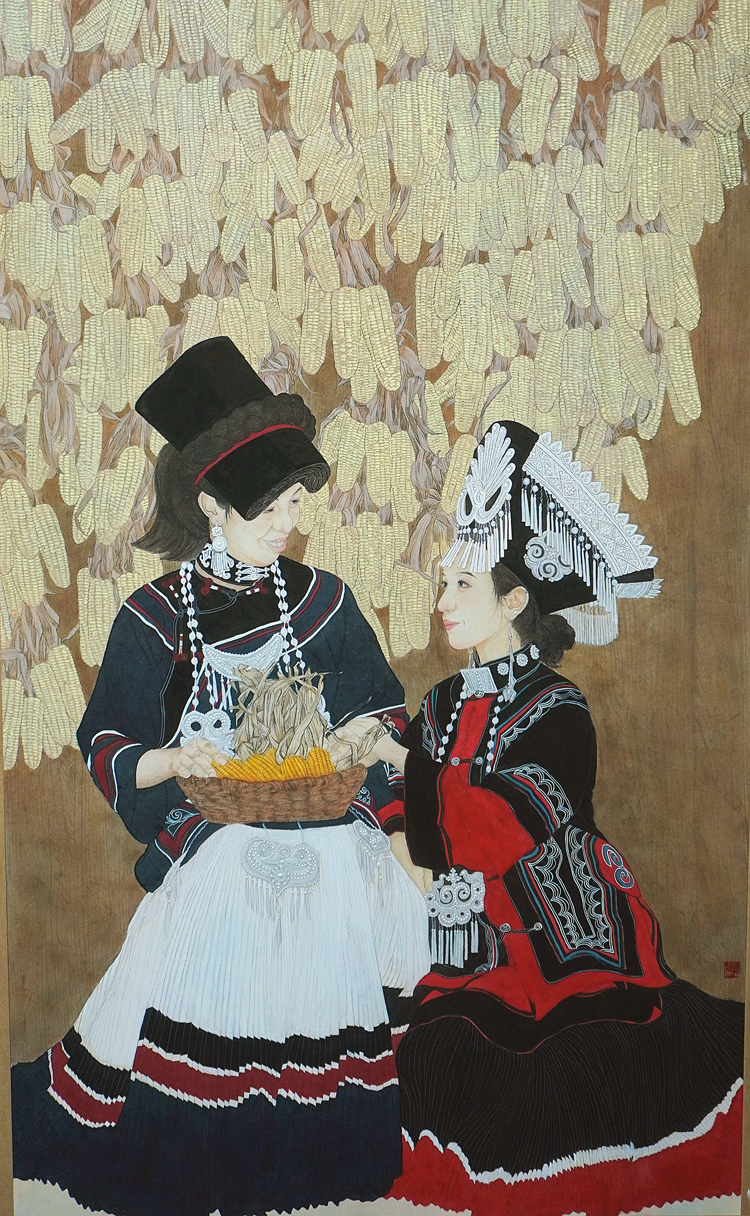 6.孙文慧 《彝家》 90x150cm 中国画 本科生.jpg 6.孙文慧 《彝家》 90x150cm 中国画 本科生.jpg