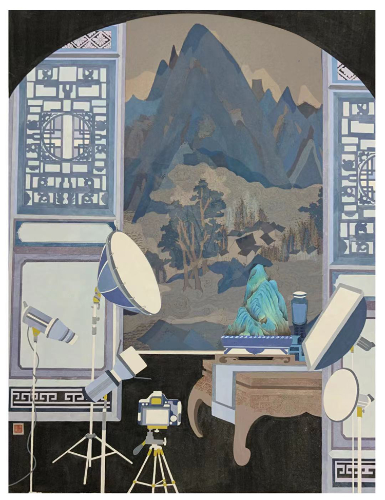 2.李敏 《镜》 100cmx130cm 中国画 研究生.jpg 2.李敏 《镜》 100cmx130cm 中国画 研究生.jpg