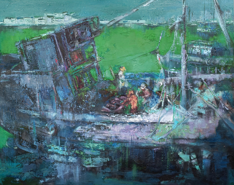 优秀作品:1.李雪娅 《渔舟春晓》 指导教师:范益民.jpg 优秀作品:1.李雪娅 《渔舟春晓》 指导教师:范益民.jpg