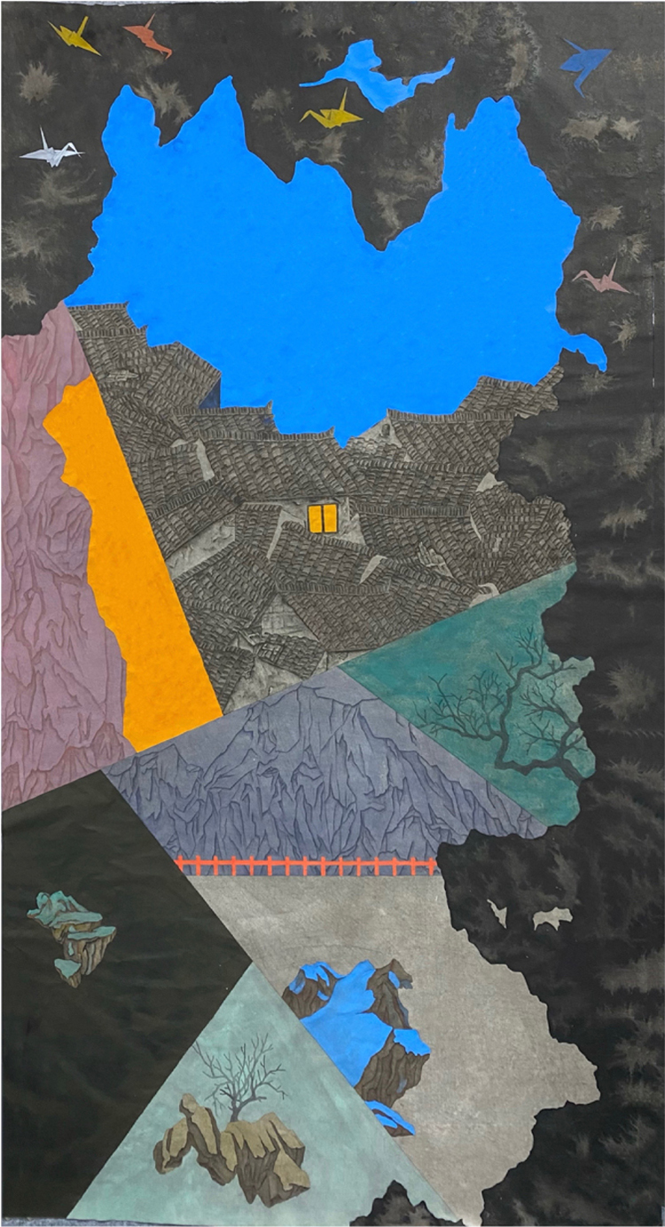 入选作品:1.何龙 《故园情境》 中国画 指导教师 :余远花.jpg 入选作品:1.何龙 《故园情境》 中国画 指导教师 :余远花.jpg