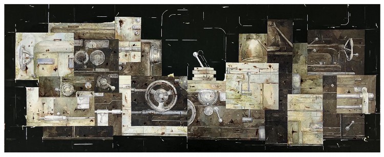 1.税洋洋《三线记忆》 54×138cm 水彩 (优秀作品)  指导教师： 牛杰.jpg